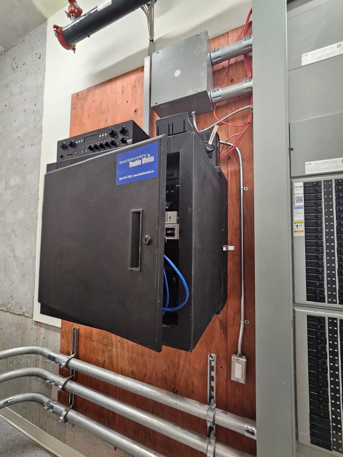 Wall mounted network rack overview